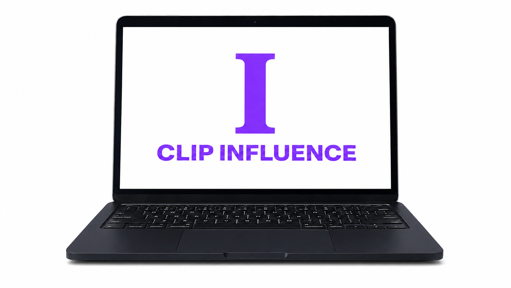 Clip Influence campaign dashboard on a MacBook Air